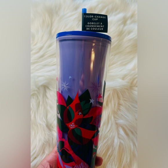 Starbucks Purple Color Change Point-setter Cup Tumbler 24oz NWT 2023 Holiday - Picture 3 of 11